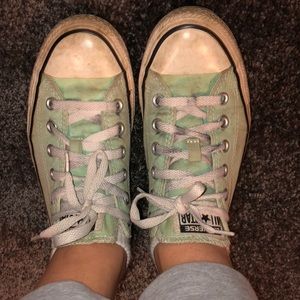 Mint green converse
